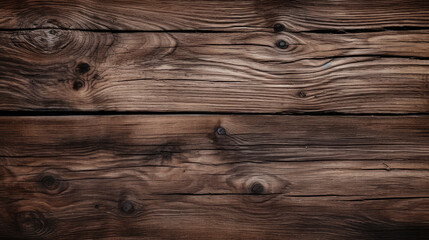 Naklejka premium Dark wood texture background surface with old natural pattern.
