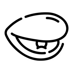 clam Line Icon