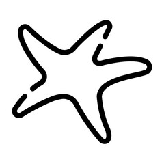 starfish Line Icon