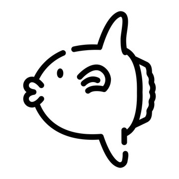 recommend clip art: sunfish Line Icon