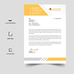 modern business  letterhead Template Vector Design