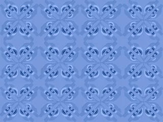 Foto op Plexiglas seamless pattern with flowers © Bambang