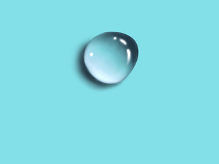 illustration of water drop digital art for card illustration background
