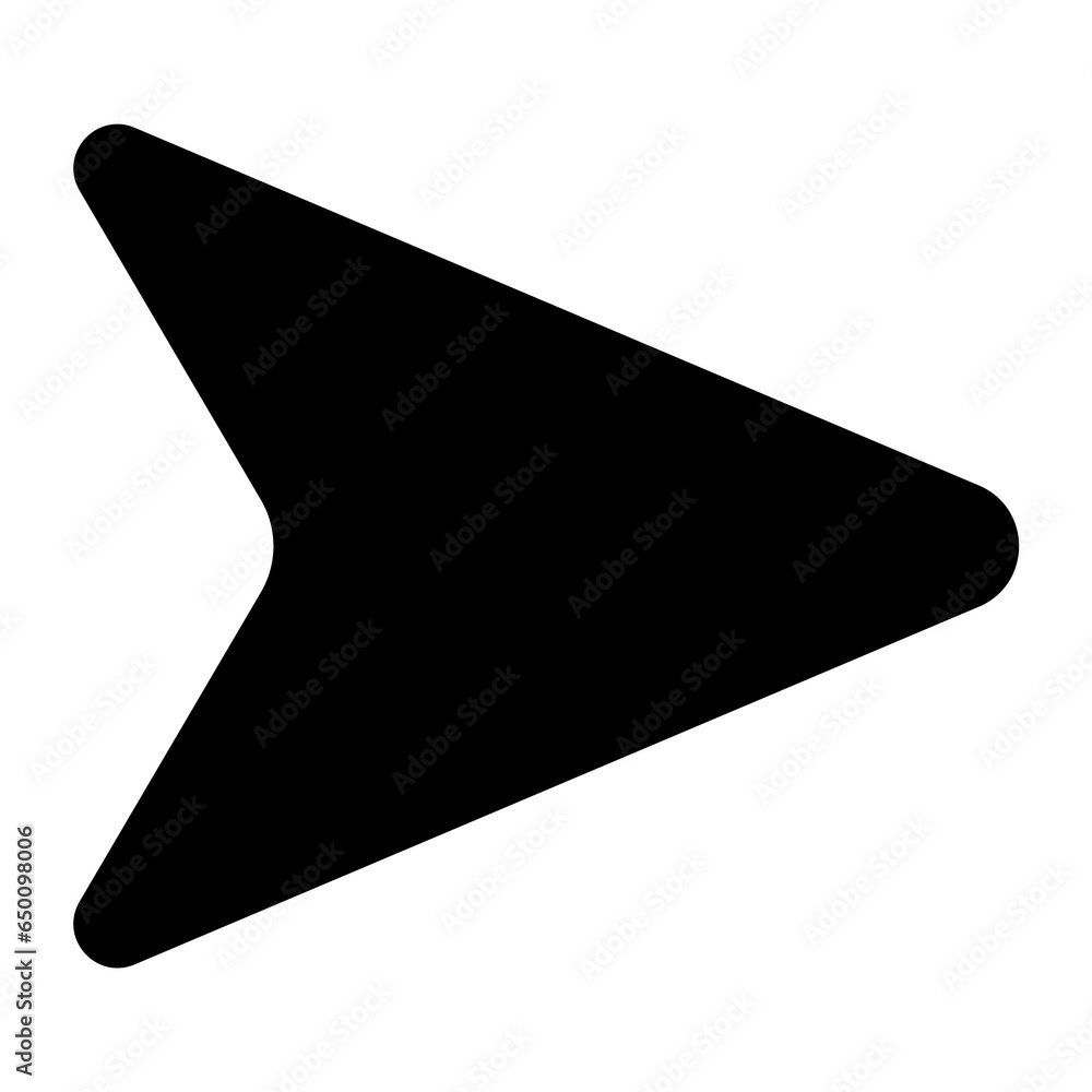 Aufkleber arrow icon. modern simple arrow or cursor. directional arrow flat style isolated on white background