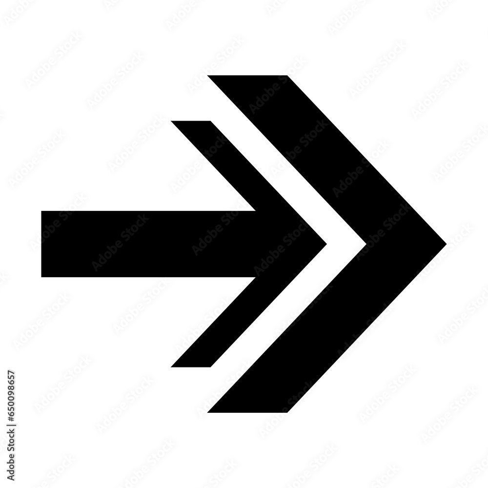 Poster arrow icon. modern simple arrow or cursor. directional arrow flat style isolated on white background