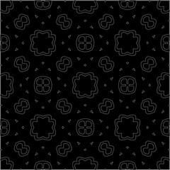 A repeat pattern of white dots on a black background. Simple texture for posters, sites, business cards, covers, labels mockup.