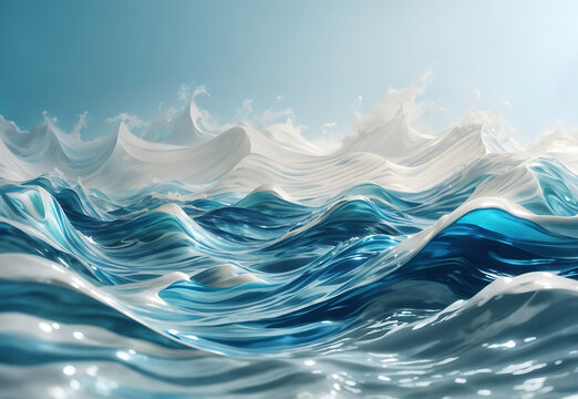 Abstract ocean waves, Blue water waves, wave wallpaper, blue ocean water wave banner, ocean wallpaper