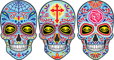 mexican sugar skull, Day of the Dead,vintage design t shirts