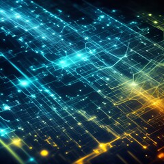 Fototapeta premium Abstract Chemistry high-tech technology science internet background generative ai illustration art