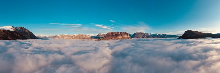 Cloud Inversion in Greenland - obrazy, fototapety, plakaty