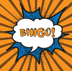 Comic speech bubble. Funny comics explosion vector. Sunburst background with fun text. Boom funny text on red background with black dots. Comic book element. Comic word boom. Comic book art background