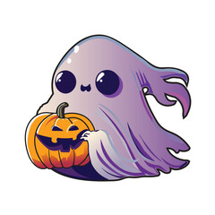 Cute Ghost vector, illustration, sticker and t_shirt