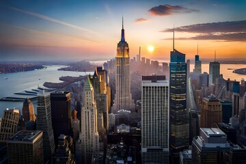 Fototapeta premium city skyline