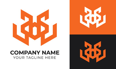 Fototapeta premium Professional creative modern minimal abstract business logo design template