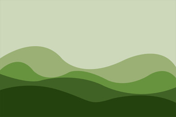 Obraz premium Abstract of background vector. Design japanese style of line wave of green background. Design print for illustration, magazine, cover, card, background, wallpaper. Set 1