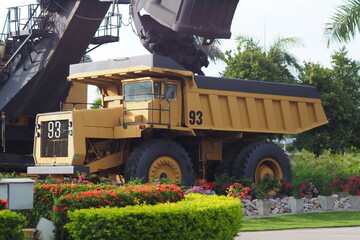 machinery At the coal mine in Lampang Province, Thailand
