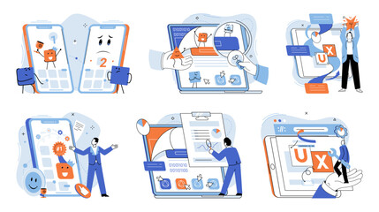 Bes application metaphor. Vector illustration. Winner app, application that has aced all tests, leading its category Quality control, protocol that ensures cream of crop in application development