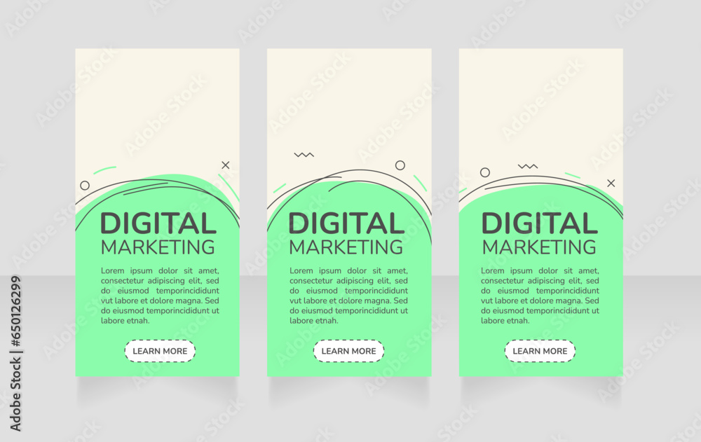 Canvas Prints digital marketing vertical web banner design template. vector flyer with text space. advertising pla