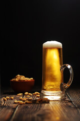 A mug with traditional German lager beer