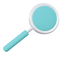 Loupe 3D Icon Illustration