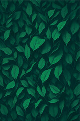 Vector illustration of a leaf wall