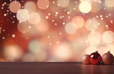 Abstract Advent Background - Christmas Decoration And Defocused Lights