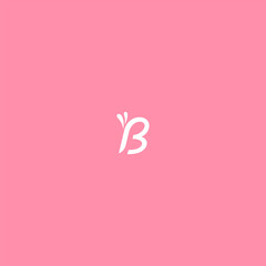 Letter B Butterfly Vector