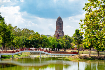 Fototapeta na wymiar Ayutthaya historical park, Thailand 