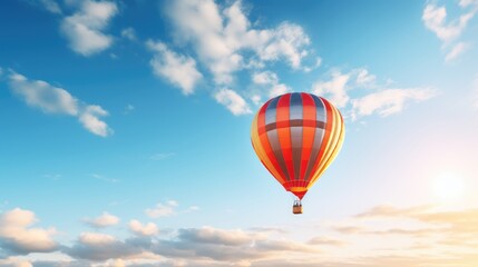 Fototapeta premium Hot air balloon in the sky, AI generated Image