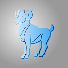 icon symbol of the zodiac sign Aries 