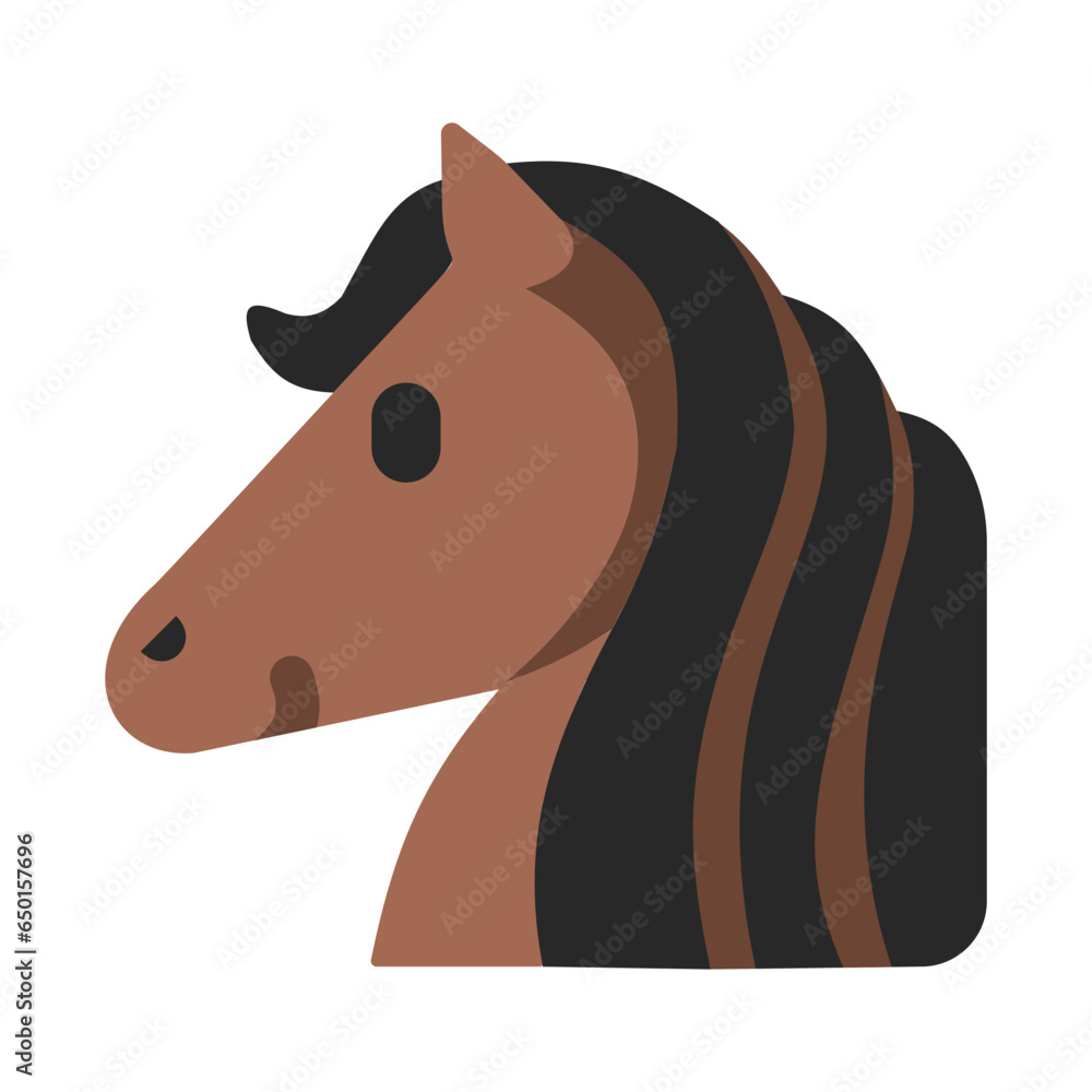 Wall mural Horse Face - Vector Emoji
