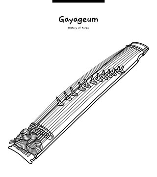Gayageum is a traditional Korean musical instrument and is a stringed instrument of Zither, widely used in traditional East Asian music.