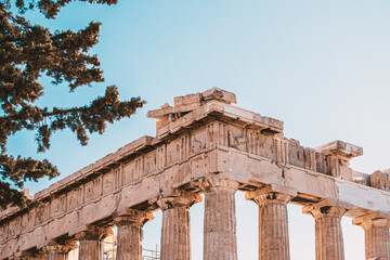 Obraz premium Atene Acropolis, templi