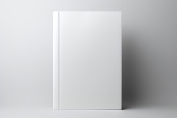 Blank book cover. Hardcover book mockup.