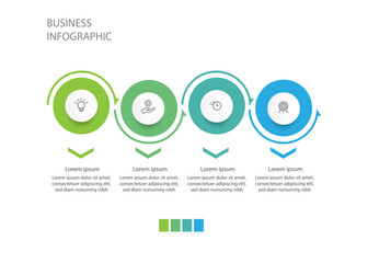 Modern design template business infographic vector element