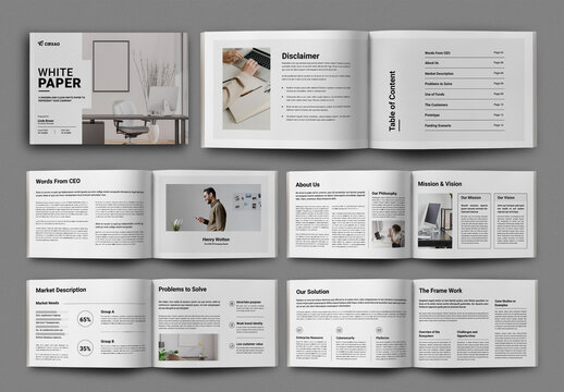 Corporate White Paper Design Template