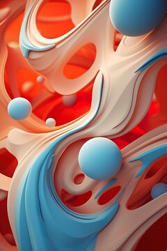 Fondo abstracto 3d geom&eacute;trico . Generado por Ia


