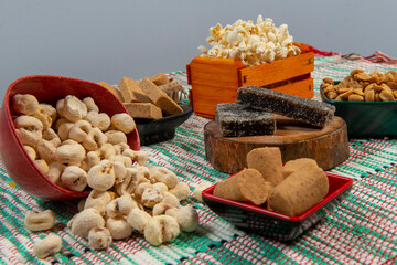 Photo typical sweets of the Brazilian June party