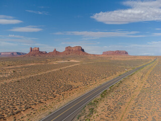 fotografia aerea monument valley