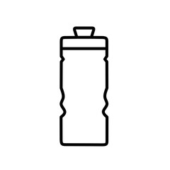 Fototapeta premium water bottle icon vector with line design