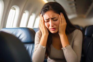 Fearful Air Traveler Coping with Anxiety
