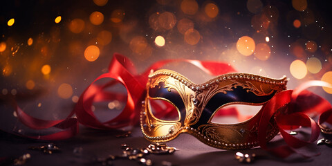 Masquerade Background Images Carnival mask on black silk background stock photo BLACK carnival mask with diamonds and roses in 3d style on red GENERATIVE AI - obrazy, fototapety, plakaty