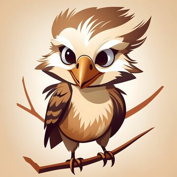 recommend clip art: Kookaburra Bird Illustration AI Generative