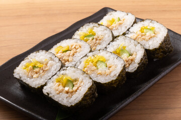 たくあん納豆巻き