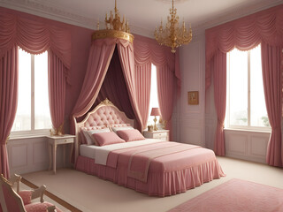 pink princess room