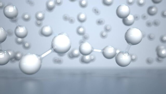 4k Video Wasserstoff Molek&uuml;le. ProRes 4444