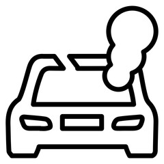 Broken Car Icon