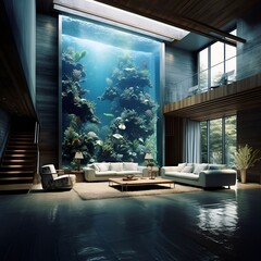 interior design utilizing water