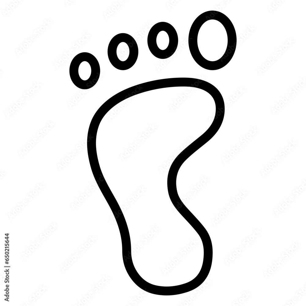 Canvas Prints footprint icon