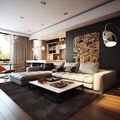 stylish apartment interior design